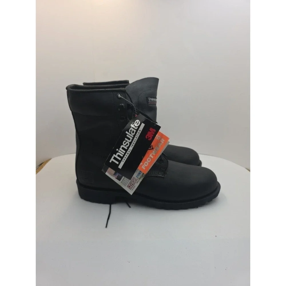 Lehigh Safety Toe EH Work Boots Mens 11 Wide Leather 3M Thinsulate USA